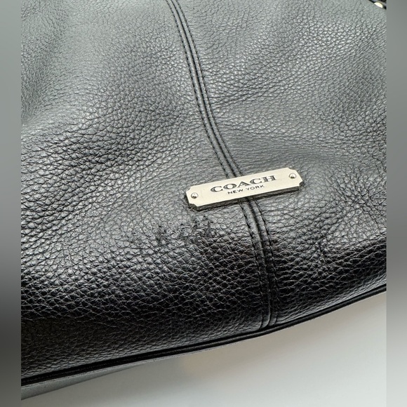 Coach Black Park Leather Carrie Tote | Good Used Condition - Picture 5 of 17